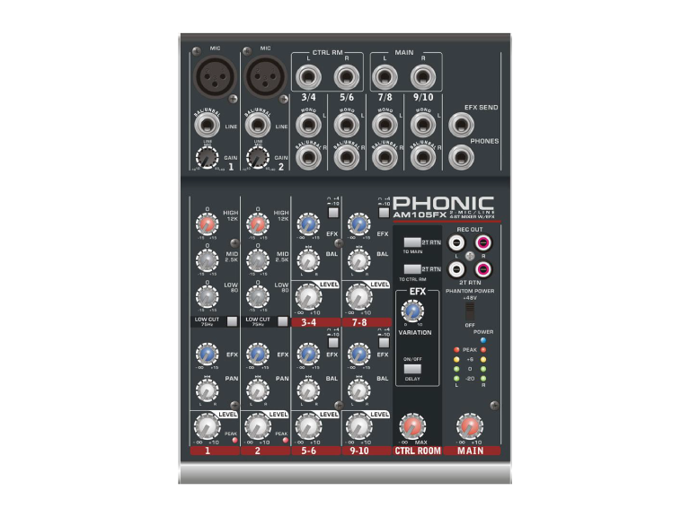 MIXER ANALOG PHONIC AM105FX - Ảnh 1