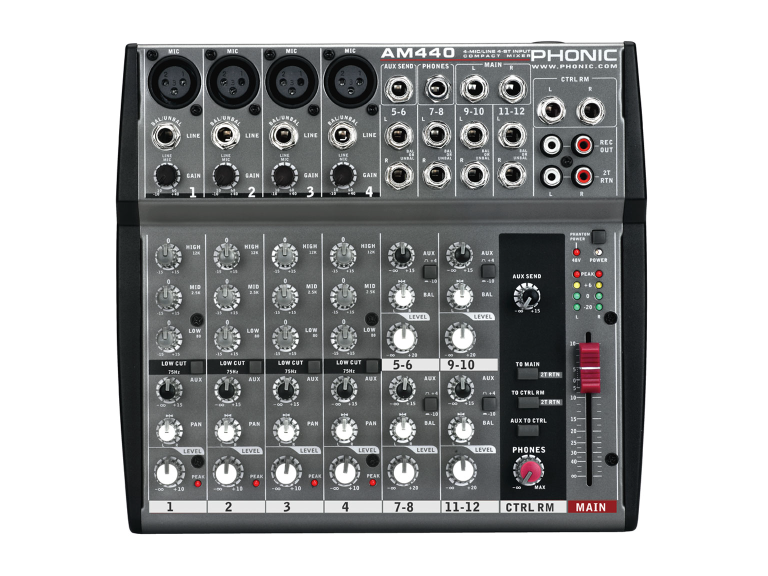 MIXER ANALOG PHONIC AM440 - Ảnh 1