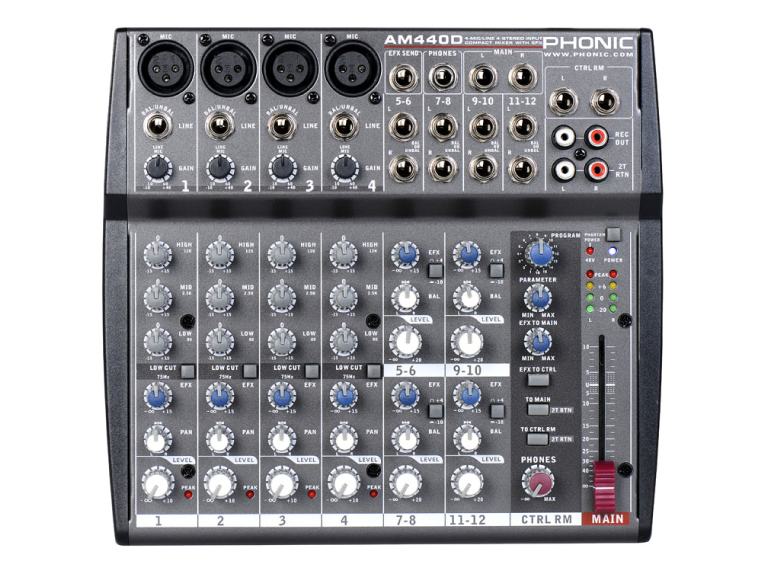 MIXER ANALOG PHONIC AM440D - Ảnh 1