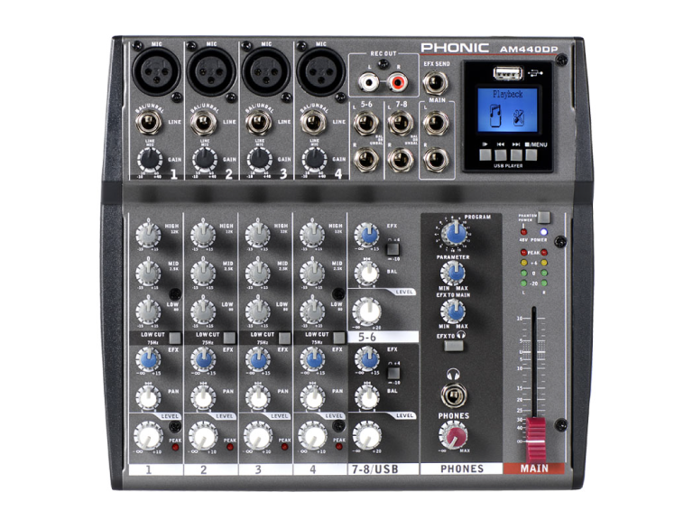 MIXER ANALOG PHONIC AM440DP - Ảnh 1