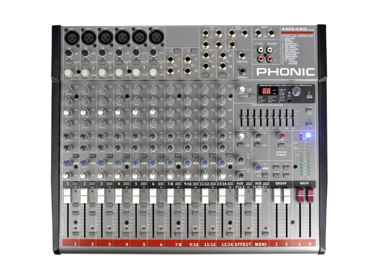 MIXER ANALOG PHONIC AM642D - Ảnh 1