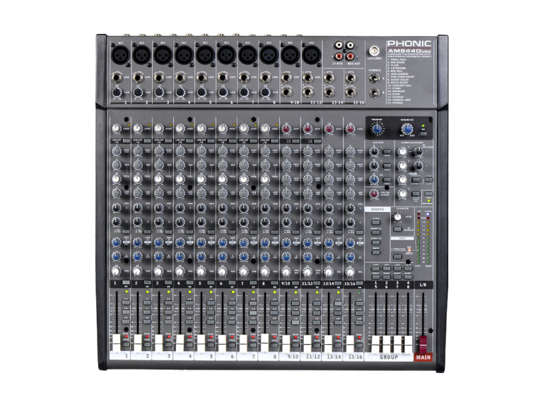 MIXER ANALOG PHONIC AM844D USB - Ảnh 1