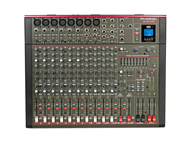 MIXER ANALOG PHONIC CELEUS800 - Ảnh 1